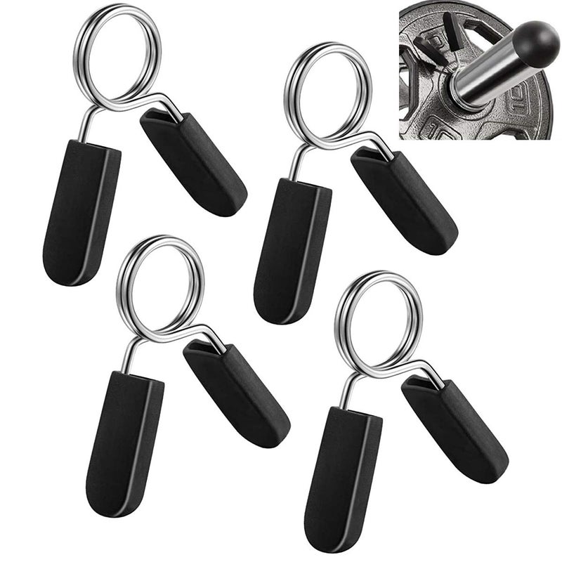 Lestino Spring Clip Collars  1 inch (25 mm) for Smooth Dumbbell Handle or Standard Weightlifting Barbell (Pack of 4) - Image 1